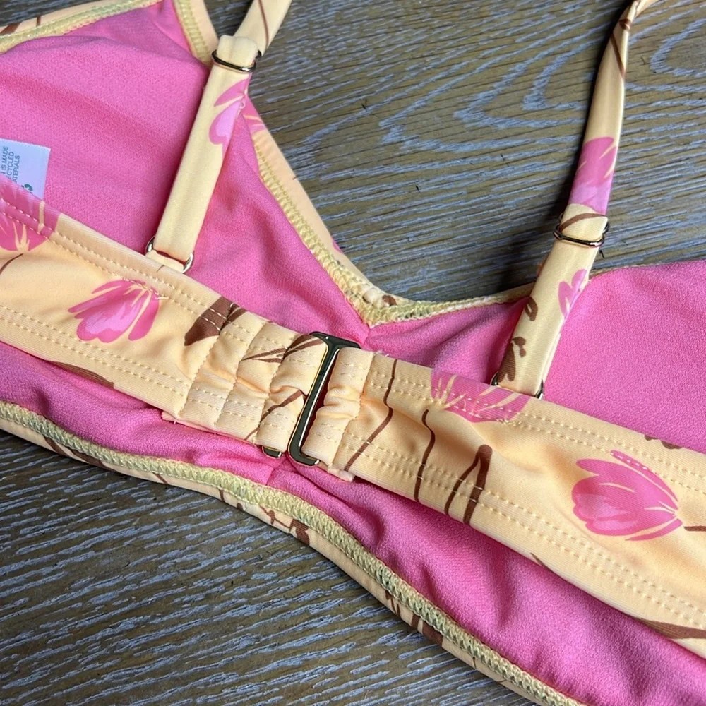 SANDFLOWER Yellow Cinched Bralette S